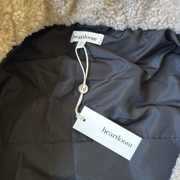 NWT Heartloom Bomber Puffer Jacket Black Size Medium - Picture 2 of 9